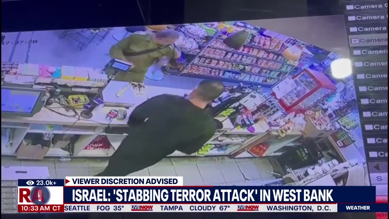 BREAKING: Israeli soldier stabbed by Hamas terrorist inside gas station amid war | LiveNOW from FOX