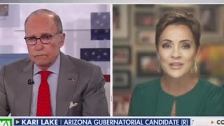 Larry Kudlow asks Kari Lake why Everyone is all the Sudden Pounding President Trump