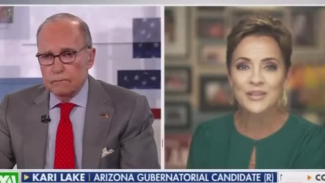 Larry Kudlow asks Kari Lake why Everyone is all the Sudden Pounding President Trump