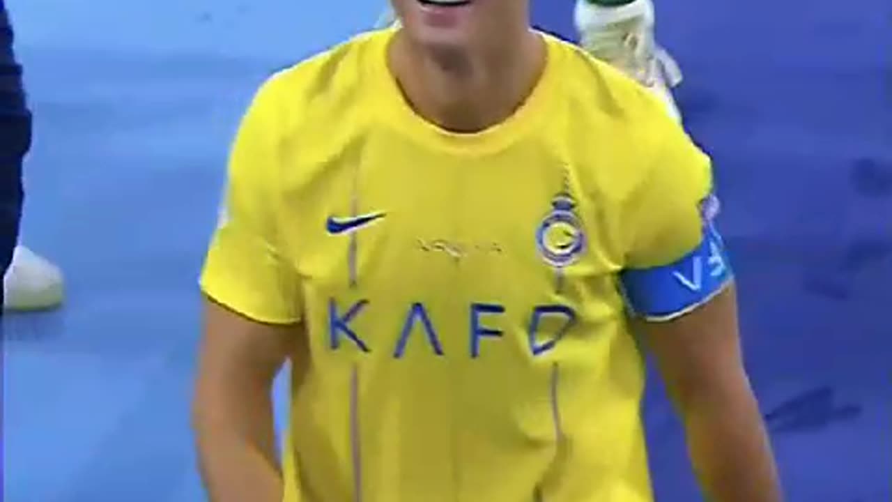 Cristiano couldn't believe he scored 2 goals in the final match for Al Nassr