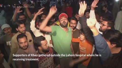 Pakistan's ex-PM Khan wounded in gun attack