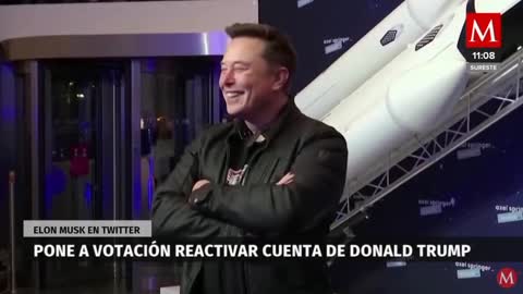 Elon Musk pone a votación reactivar cuenta de Donald Trump