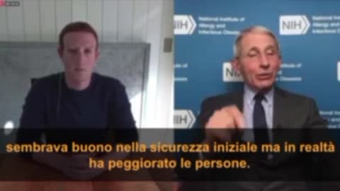 FAUCI confessa a ZUCKENBERG che i vaccini hanno peggiorato le persone