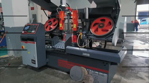 automatic band saw machine for steel bar cutting #bandsawblades #bandsaw