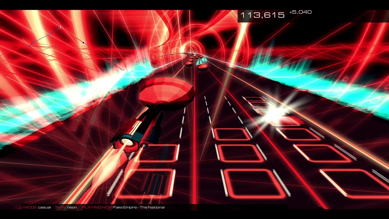 Audiosurf 2 "Fake Empire", by The National.