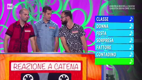 RAIUNO - Reazione A Catena-La Catena Musicale (15/09/2017)