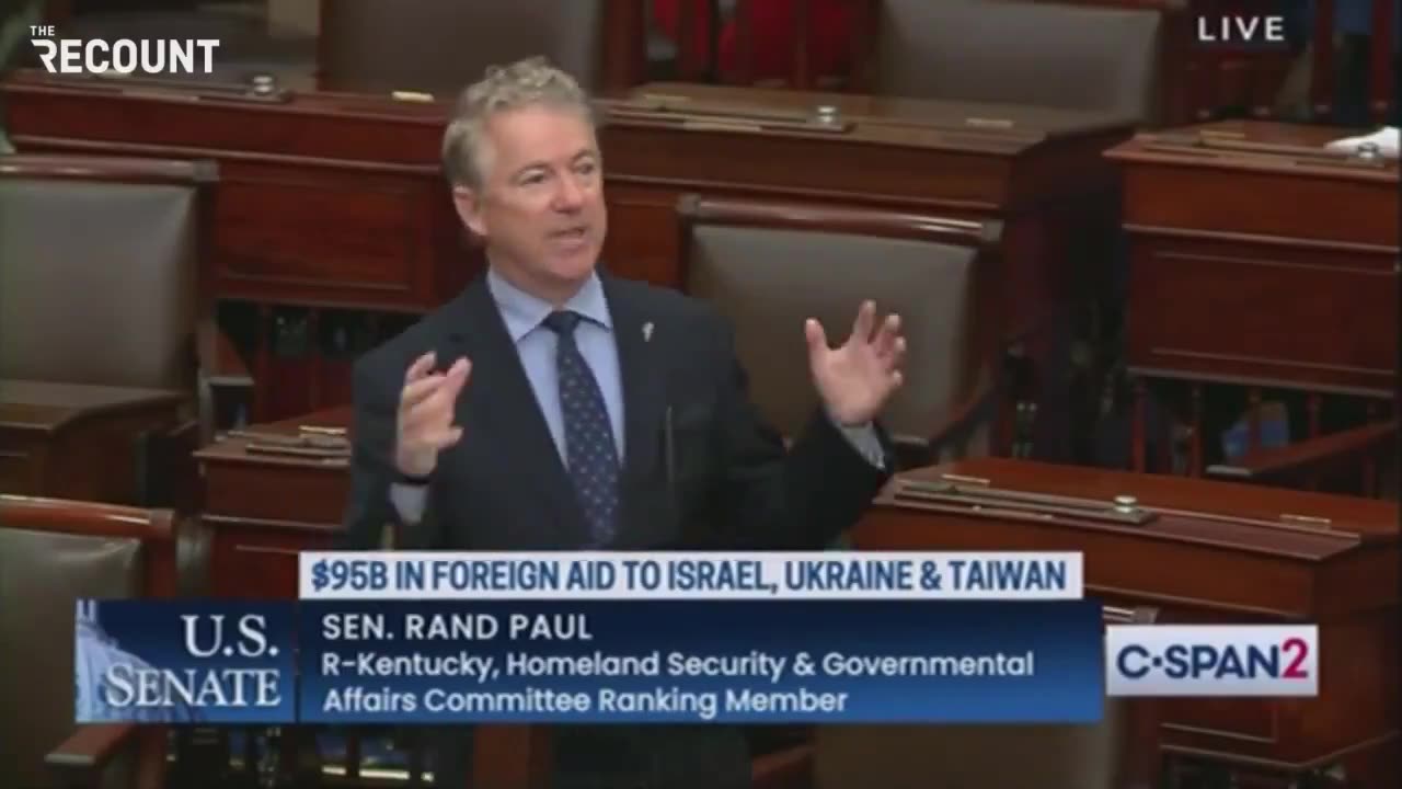 RAND PAUL: WE'RE BEING INVADED WHILE THEY'RE TAKING YOUR MONEY TO KYIV!