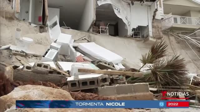 Así luce el epicentro de la destrucción de Nicole en Florida | Noticias Telemundo