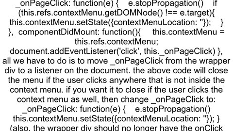 Hide context menu on outside click