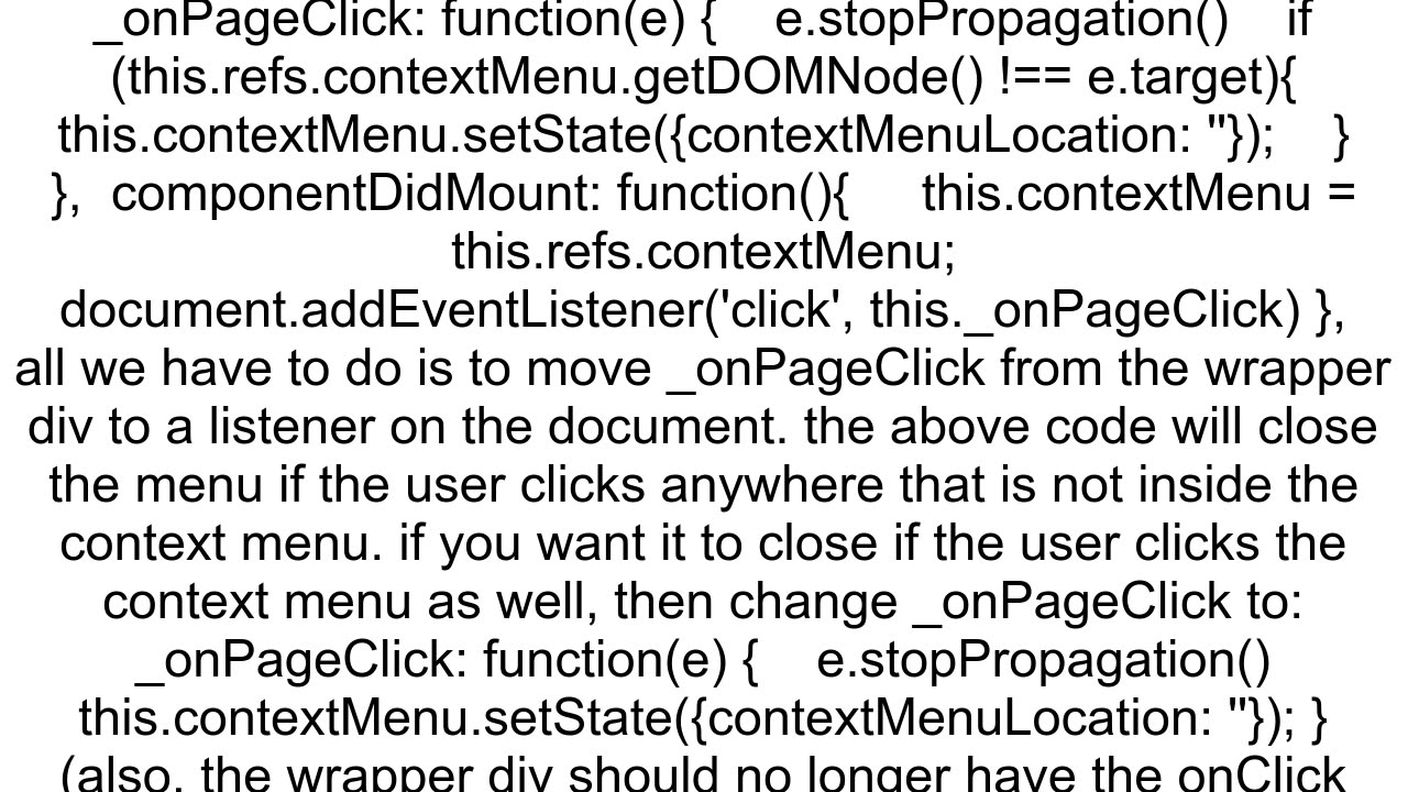 Hide context menu on outside click