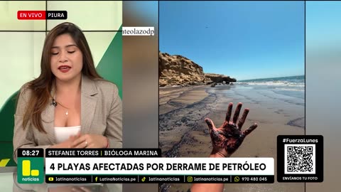 ¡Riesgoso para los vecinos! Playas llenas de petroleo tras derrame en Piura impactan en la zona