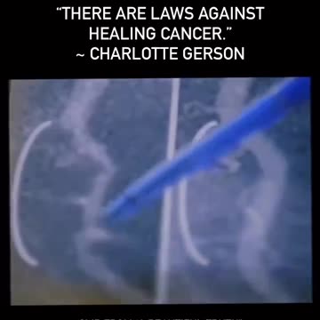 THERE ARE LAWS AGAINST CURING CANCER