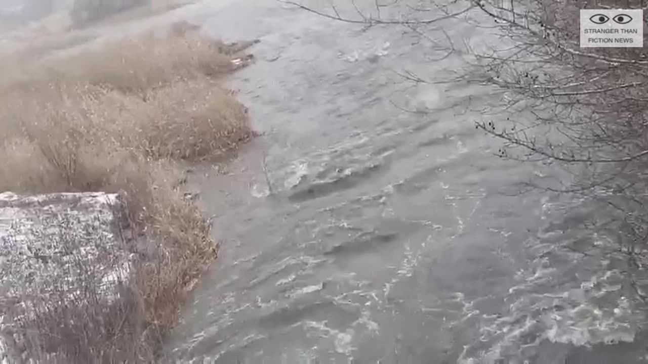 Ukrainian military blows up a dam at the Severny Stavok reservoir..