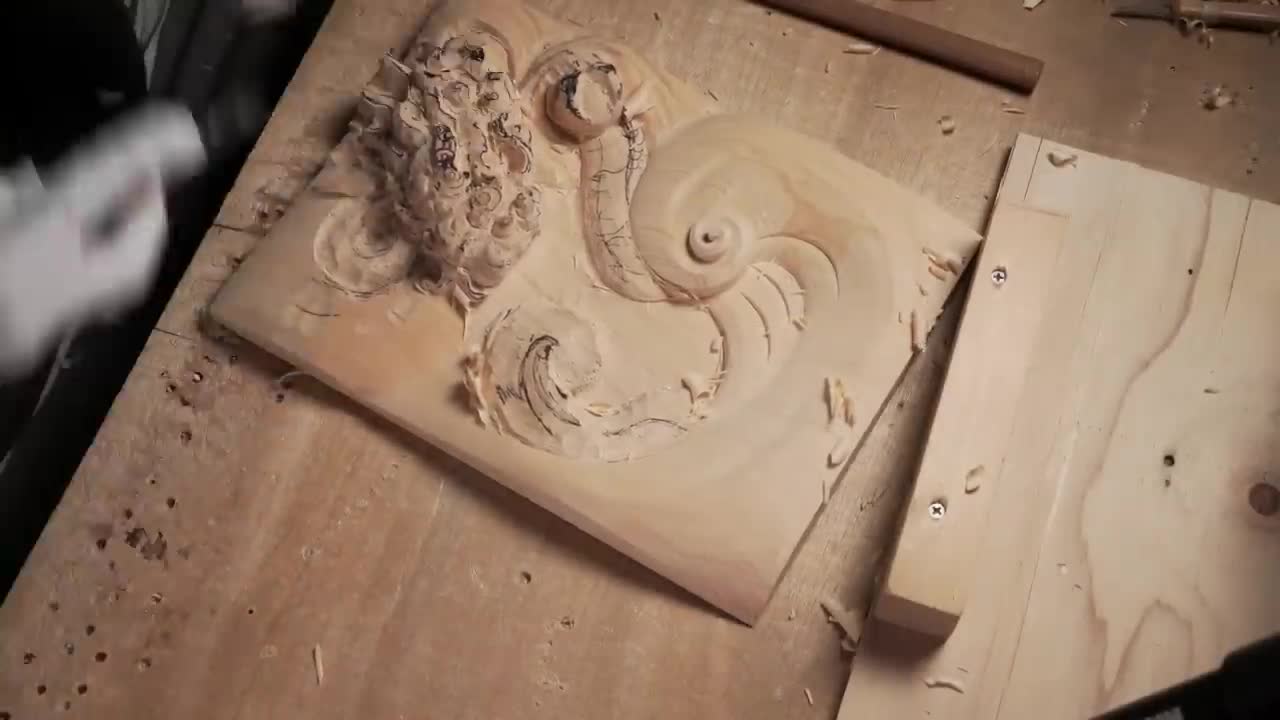 Wood Carving Dragon| To use technic of Japanese traditional wood carving| Woodworking