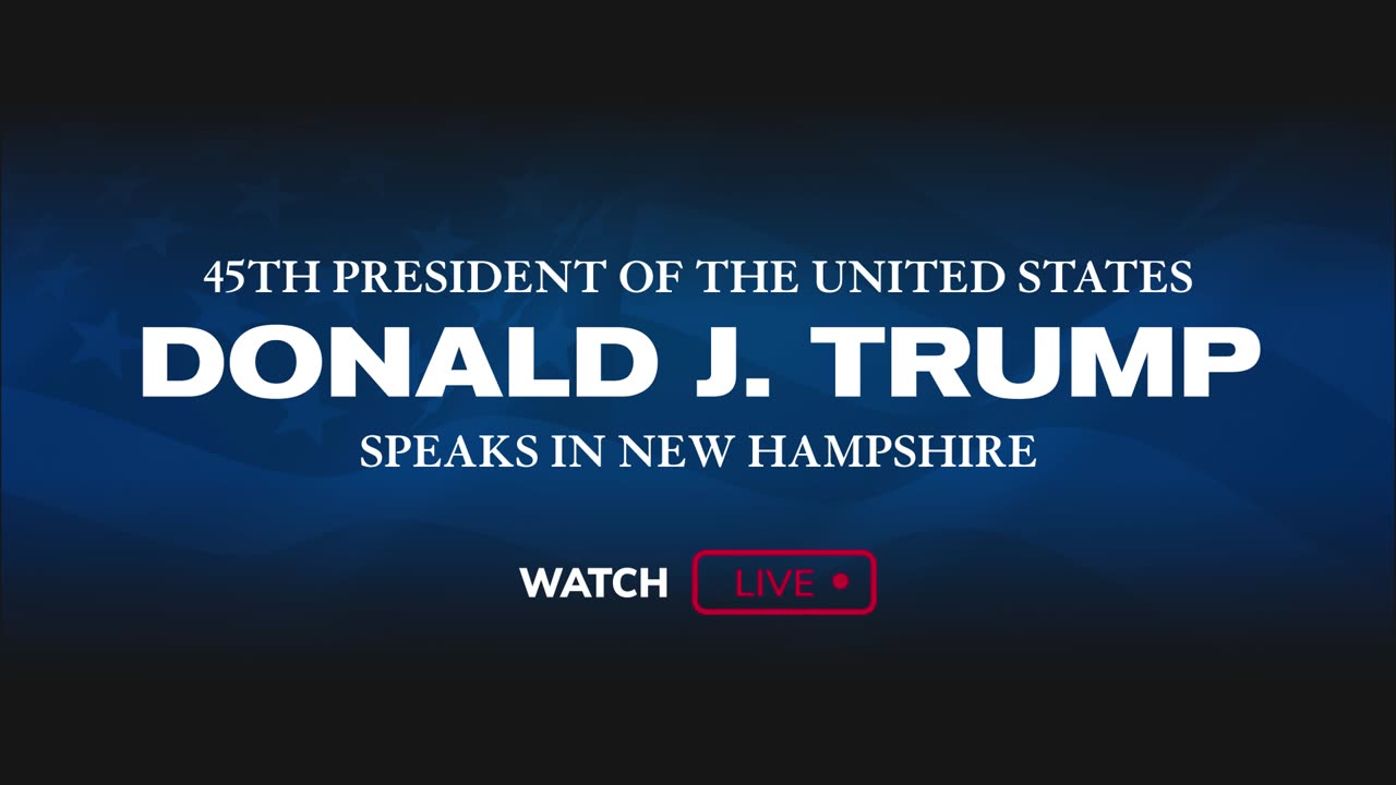 45th President Of the United States Donald J. Trump Speaks in New Hampshire