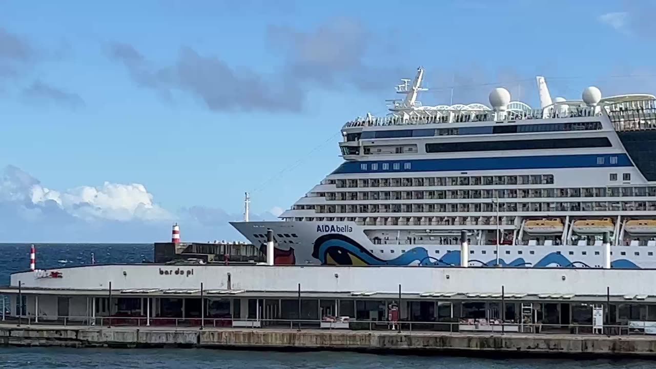 Aidabella departure in Ponta Delgada Azores Portugal - 23.02.2023