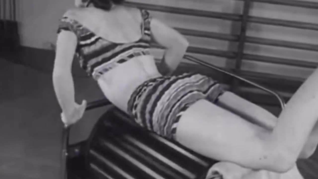 Crazy gym equipment from the 40s