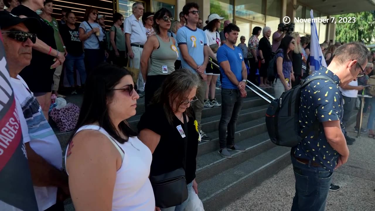 Moment's silence marks one month since Hamas attack