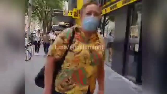 Jabbed woman rain curses on unvaxxed people