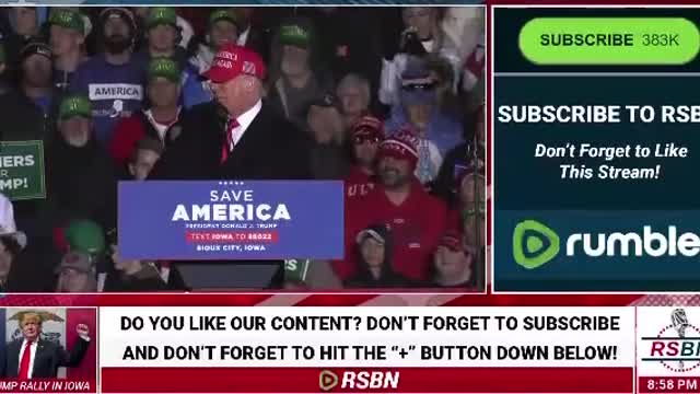 DJT IOWA rally 11-3-2022 They spied on my campaign