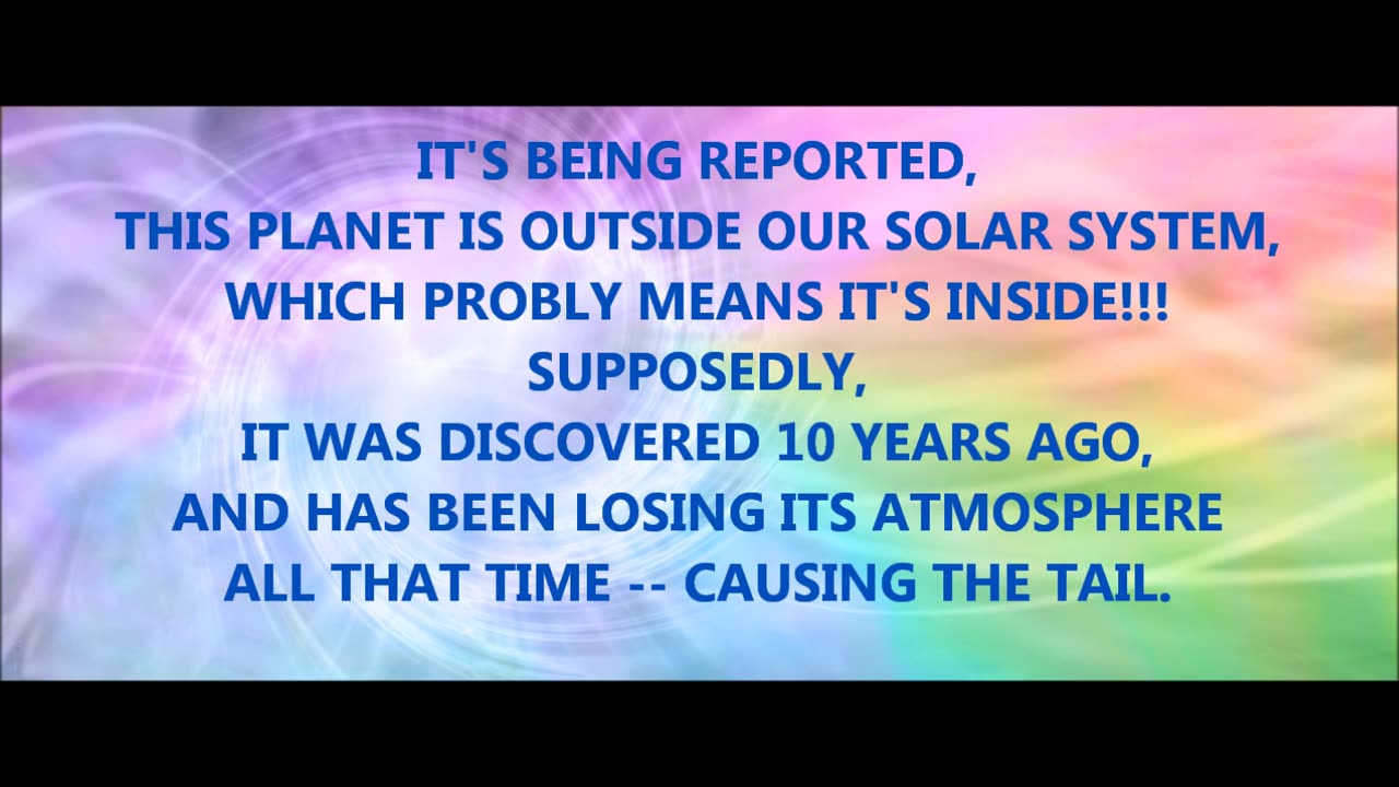 011124 PLANET NAMED WASP 69-B, HAS 350-THOUSAND-MILE-LONG TAIL!!! COULD B PLANET X!!!! EYES OPEN