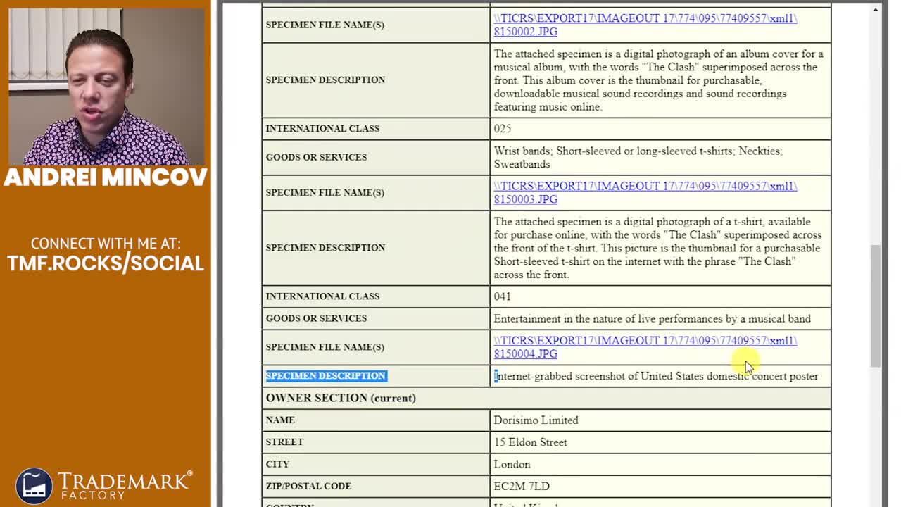 Wilson Clash vs The Clash Legal Battle