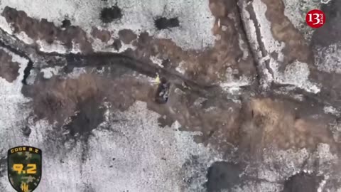 Drone attacked to trench where 16 "Wagner" members were - Russians tried to shoot drone with a gun