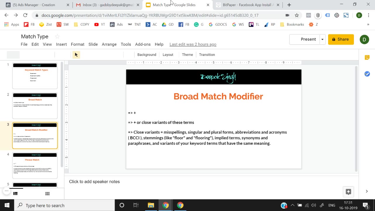 Google ads Lesson 10
