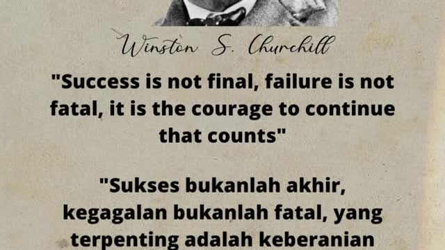 Quuotes : Winston S. Churchill