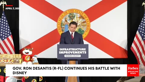 JUST IN- Ron DeSantis Hammers Disney Once Again, Accuses Media Giant Of Past 'Self-Dealing'