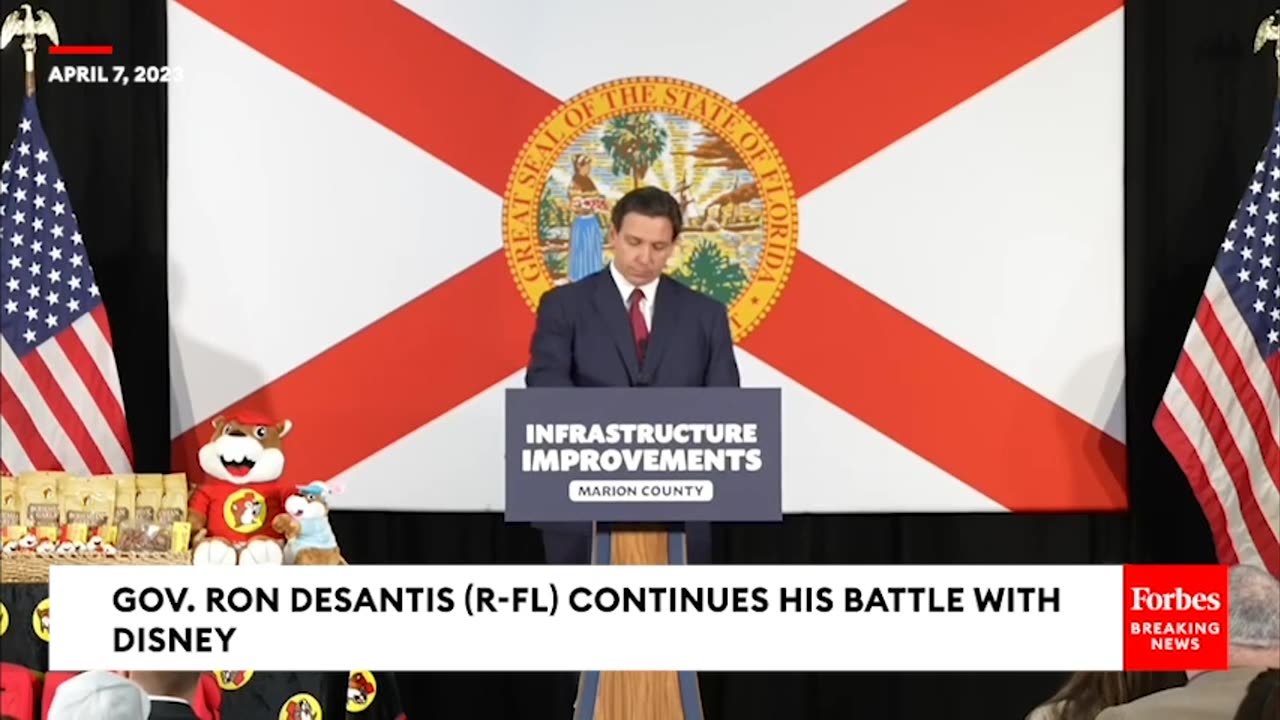 JUST IN- Ron DeSantis Hammers Disney Once Again, Accuses Media Giant Of Past 'Self-Dealing'