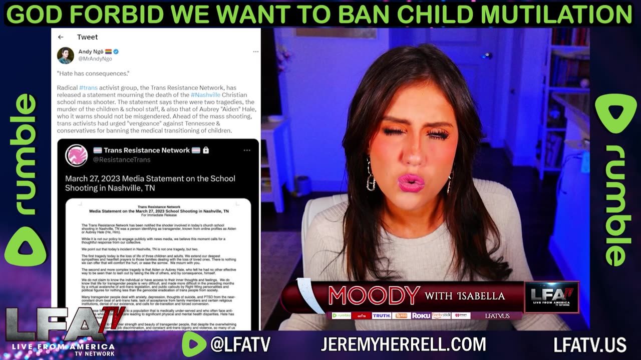 GOD FORBID WE WANT TO BAN CHILD MUTILATION!