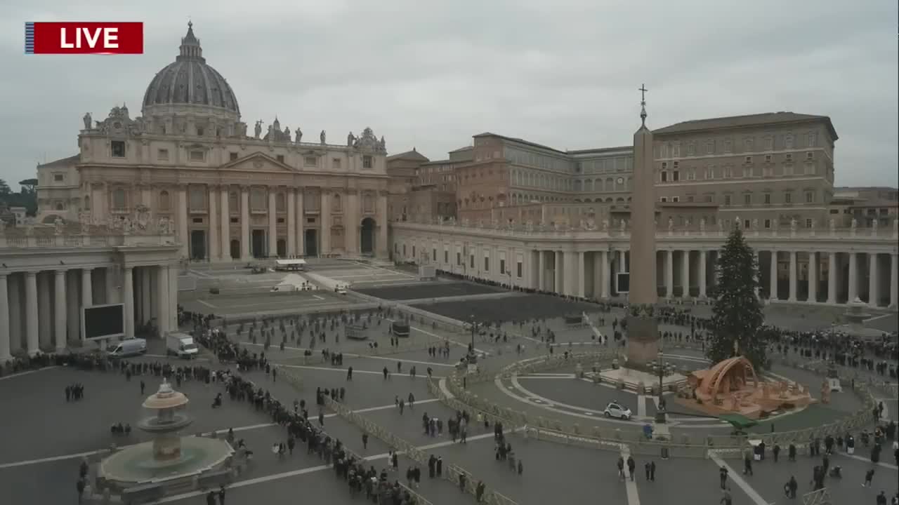 Pope Emeritus Benedict XVI body lying in state at Vatican