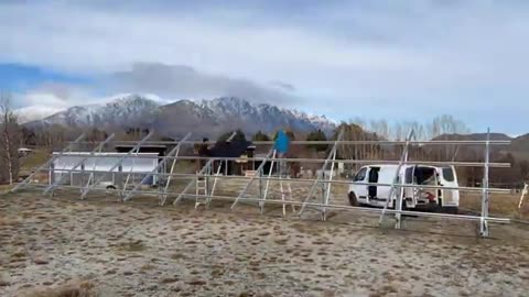 Enerack U pile ground solar mounting system case in New Zealand