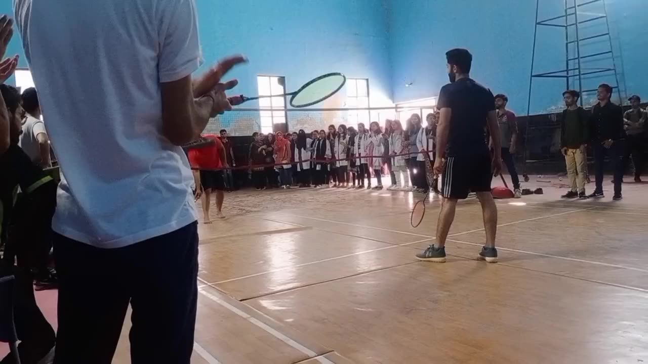 Medical college boys vs girls badminton competition