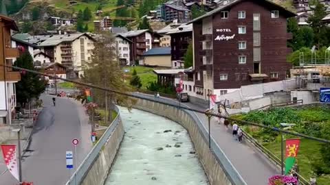 Stormy Zermatt in Switzerland