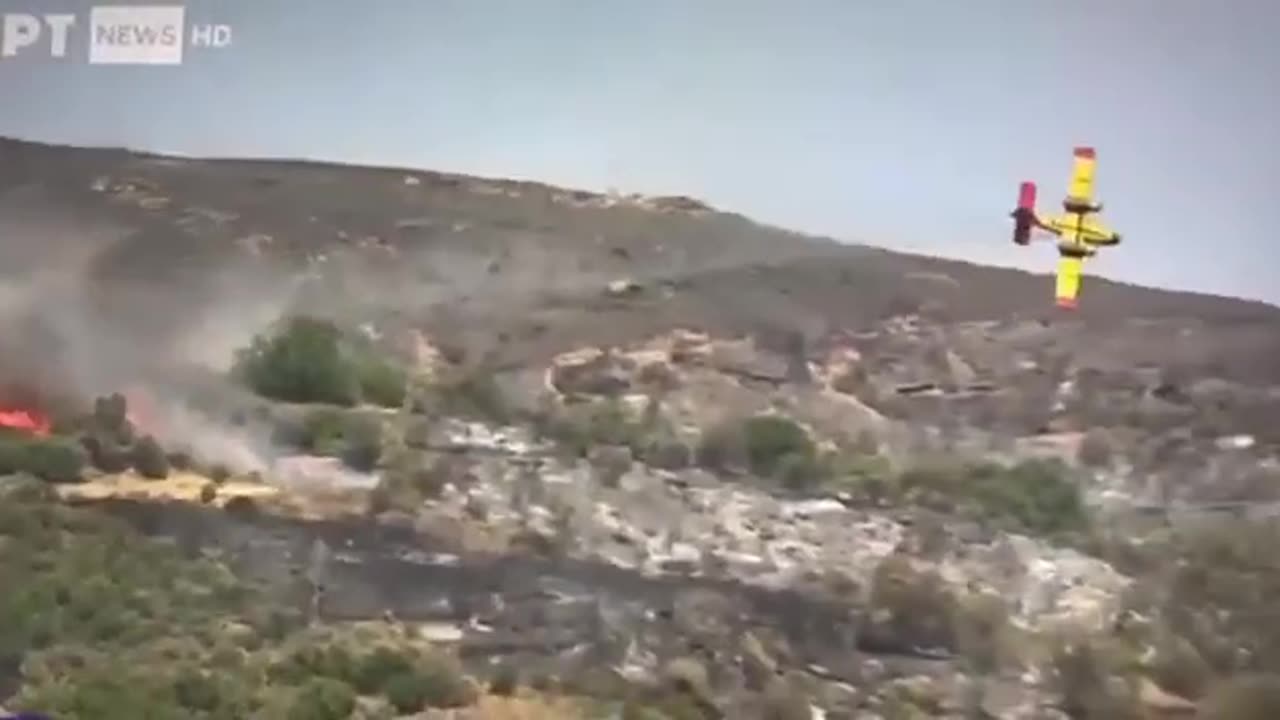 A firefighting plane crashed in Greece 🕯️