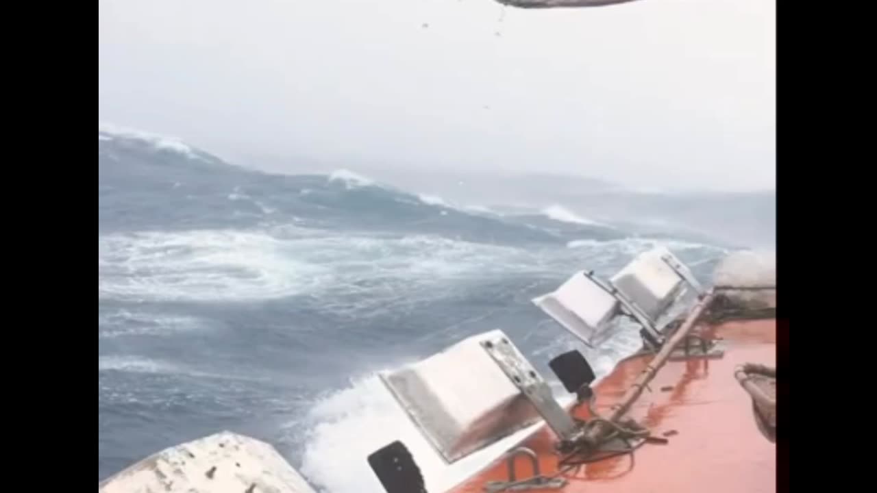 storm on the high seas