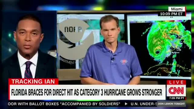 Don Lemon Begs Weather Expert To Blame Hurricane Ian On Climate Change