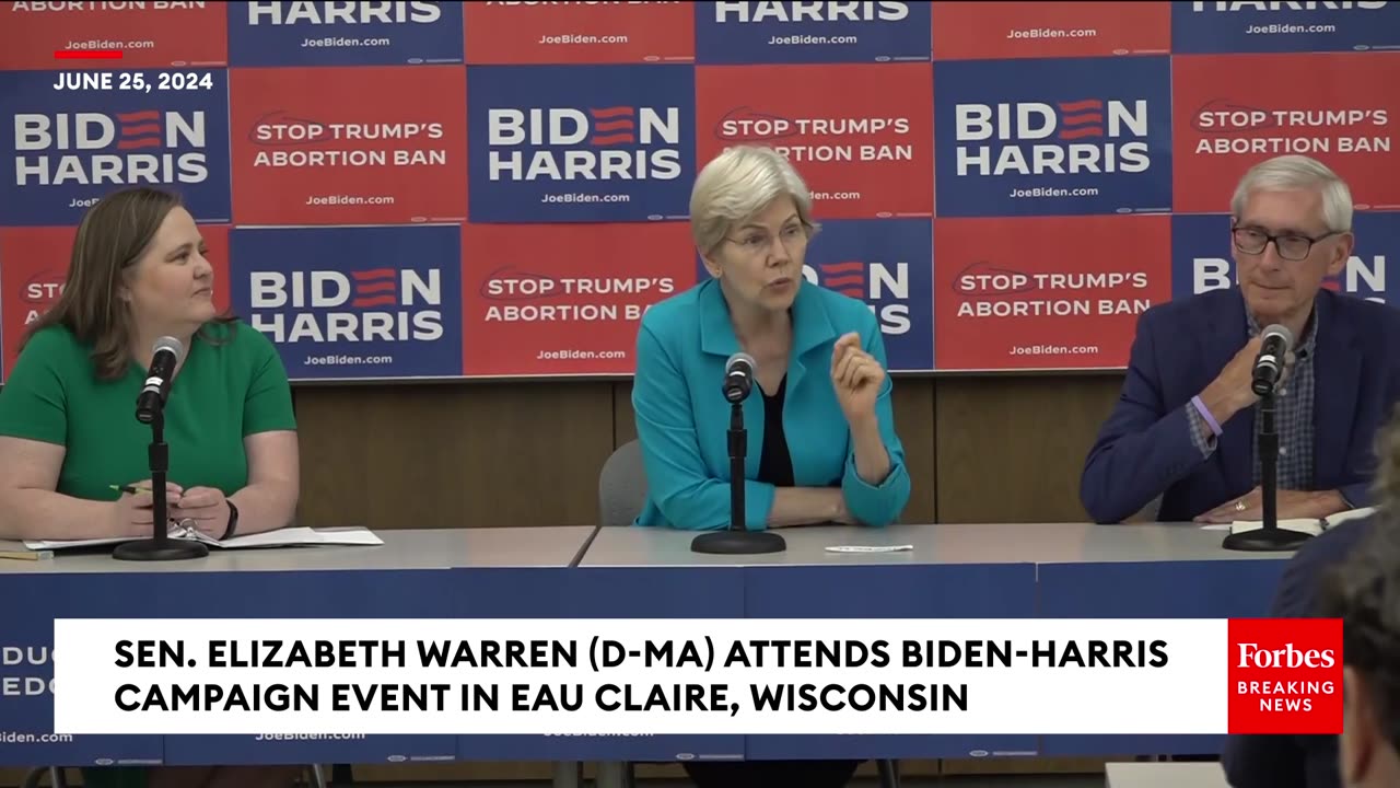 Elizabeth Warren- Trump 'Brags' To His 'Extremist' Right Wing Base About Ending Roe V. Wade