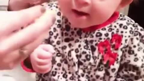 Funny Baby Videos eating fruits # Short