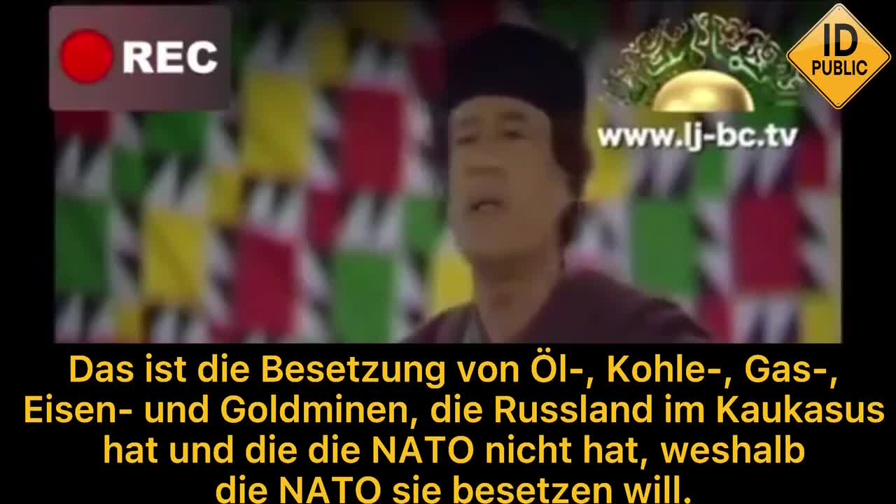 Muammar al-Gaddafi über Russland und die NATO!