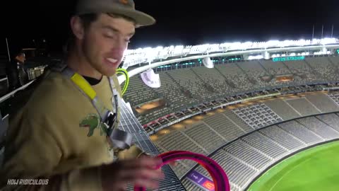 Can The World Record Frisbee Fly The Length Of This Stadium?