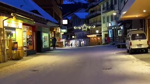 The night in the Alps,