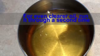 Clean and Recycle Used Cooking Oil