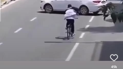 Biker got stucked