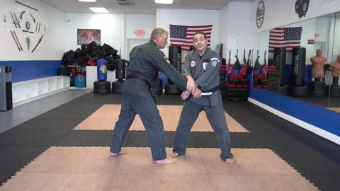 Correcting common errors executing the American Kenpo technique Thrusting Lance