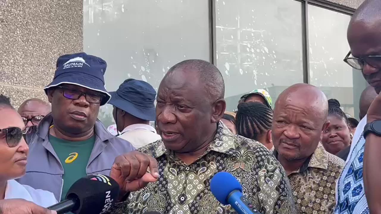 President Cyril Ramaphosa during his oversight visit in Emfuleni Local Municipality