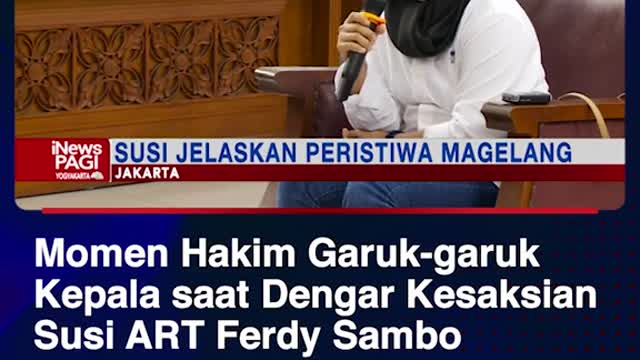 Momen Hakim Garuk-garuk Kepala saat Dengar KesaksianSusi ART Ferdy Sambo