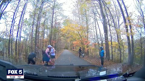 Runner stopped breathing; dash camera shows officer saving his life